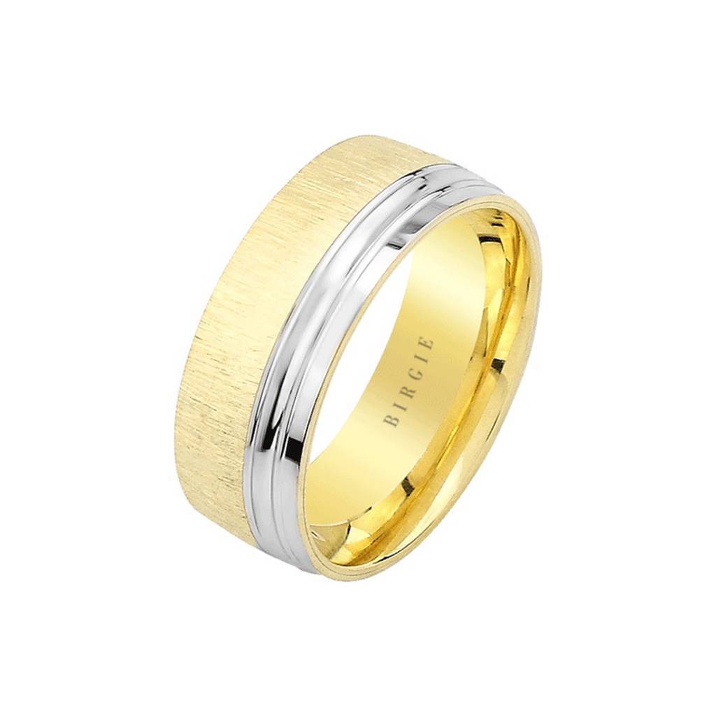 Alliance Bastet en or blanc et jaune