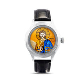 Micro Mosaics Jesus Clock