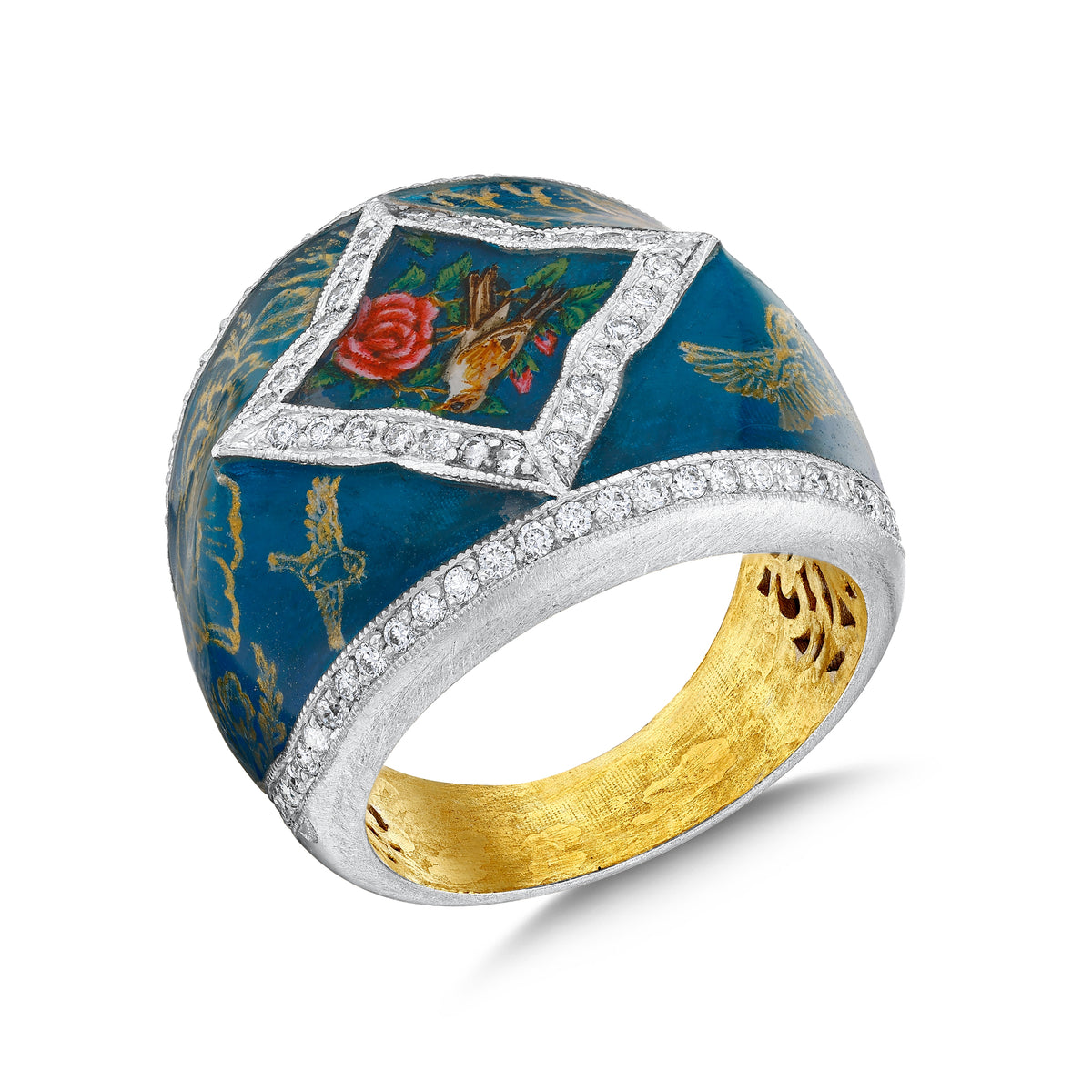 Ring mit Vogelmotiv