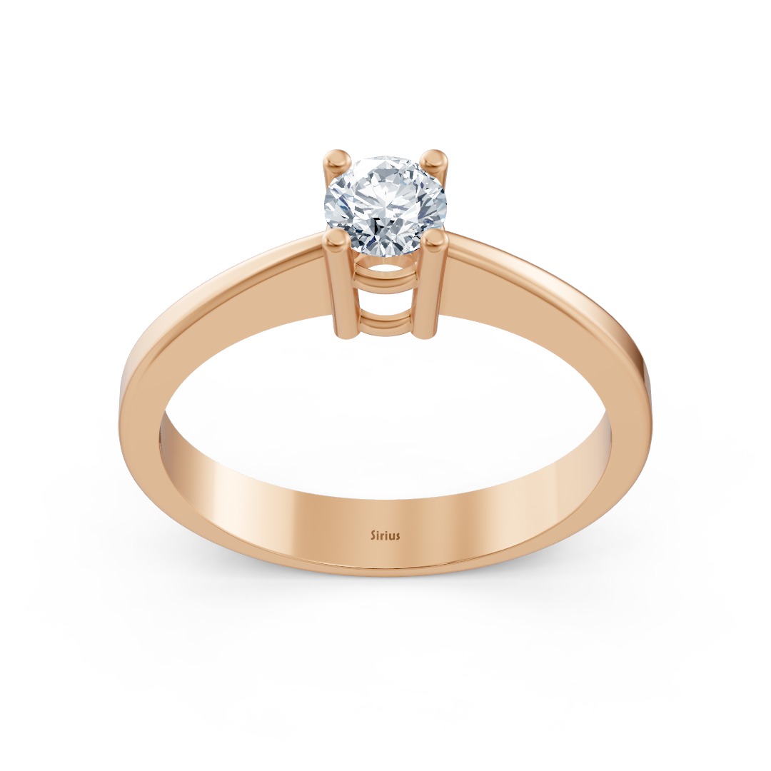 Birgie Diamant Solitärring in Roségold