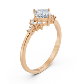 Birgie Diamant- und Saphirring in Roségold