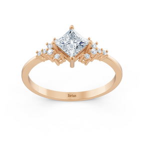 Birgie Diamant- und Saphirring in Roségold