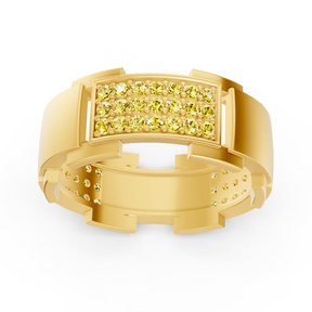 14 carat gold design wedding ring with diamonds