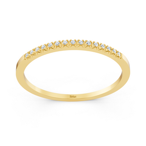 Gelbgold Diamant Memoire Ring