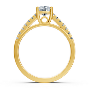Sirius diamond ring in 14K yellow gold