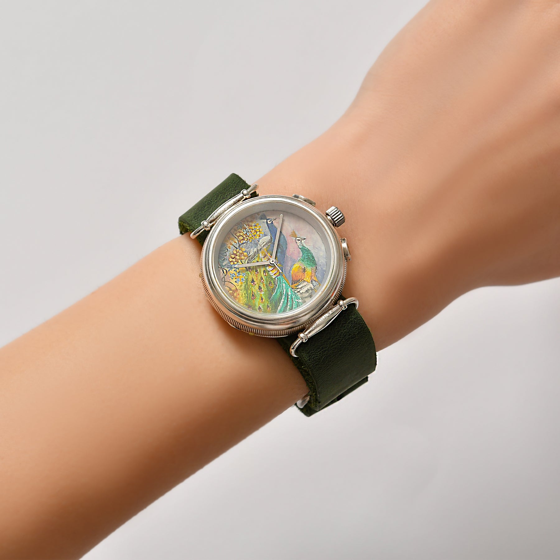 Peacock Pattern Colorful Women Watch