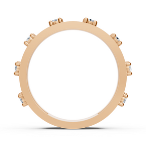 Birgie Diamantring Rosegold 14k with 8 brilliant