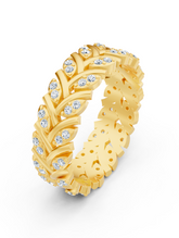 Birgie 14K Yellow Gold Eternity Ring with Diamonds