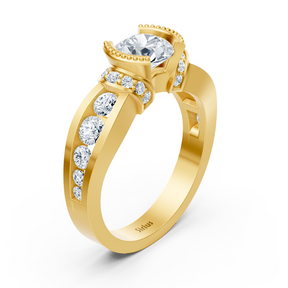 yellow gold diamond ring