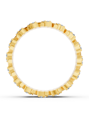 Birgie 14K Yellow Gold Eternity Ring with Diamonds