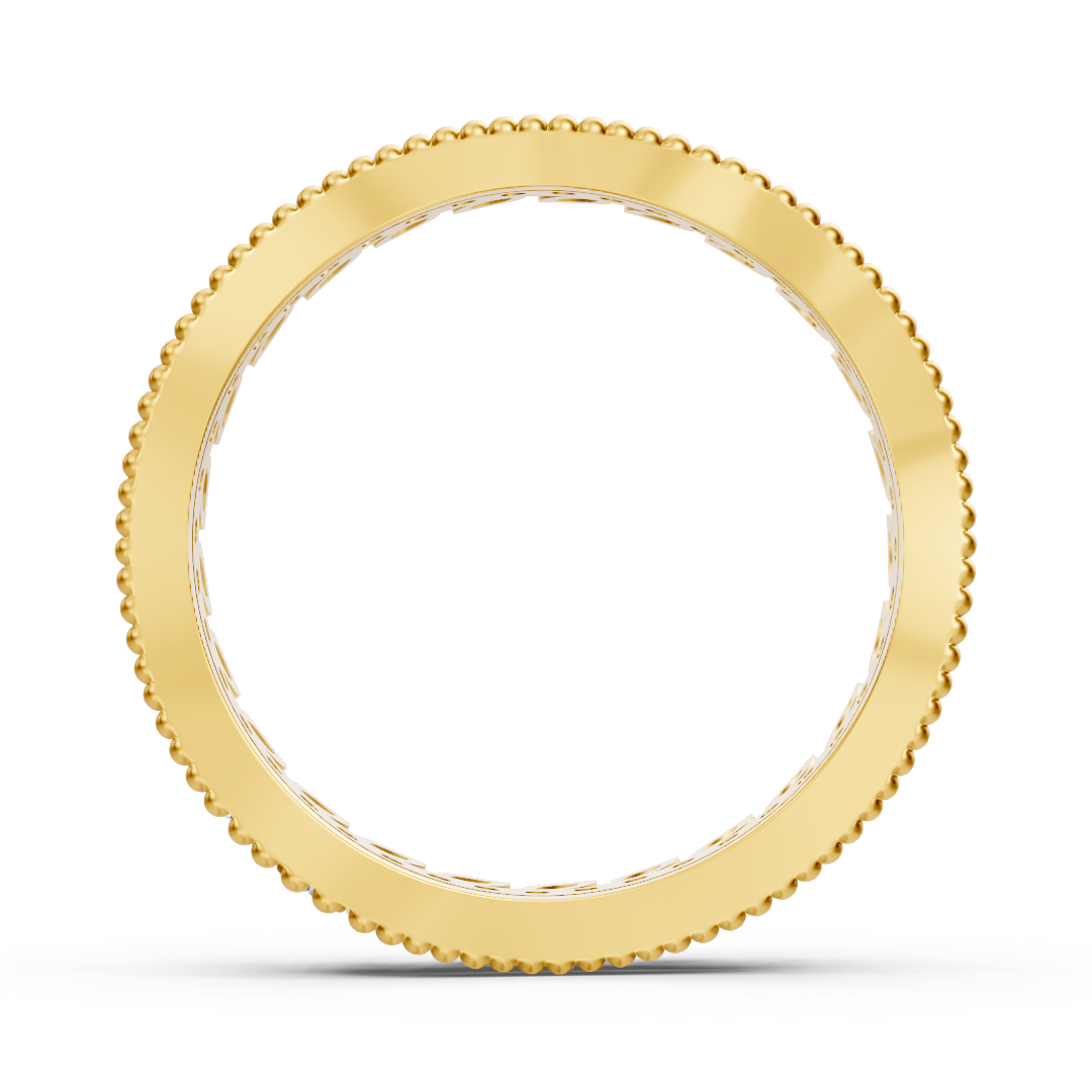14 Karat Gelbgold Diamant Kranzring - Filigraner Damenring mit Brillanten