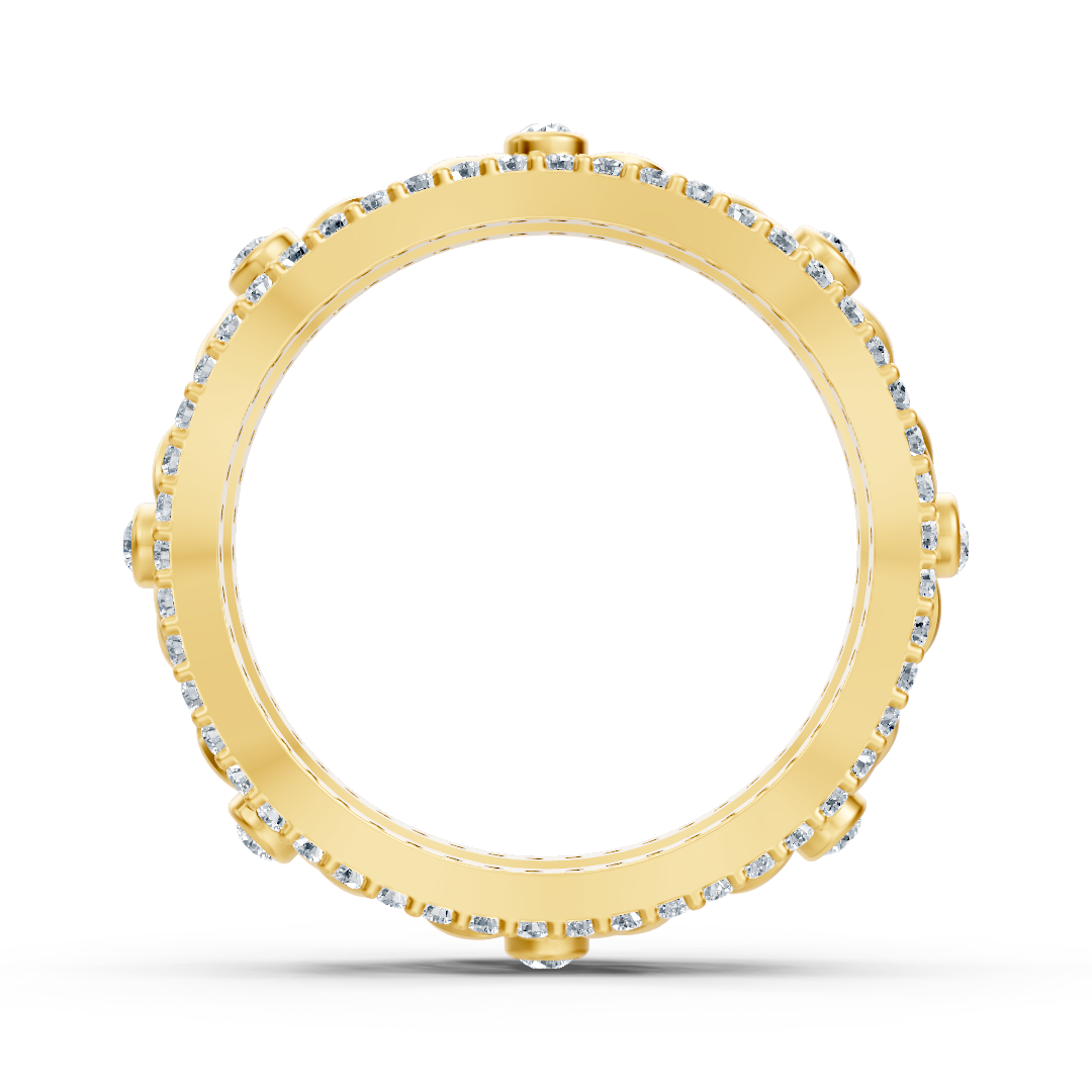 Birgie 14K Yellow Gold Diamond Heart Vine Ring - Romantic Elegance