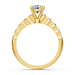 Klassischer Gelbgold Solitär Diamantring