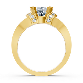 yellow gold diamond ring