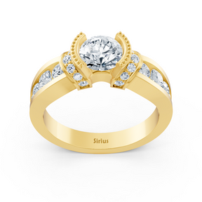 yellow gold diamond ring