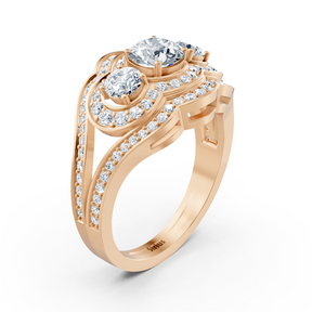 Diamant Vintage Verlobungsring aus Roségold