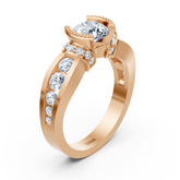 rose gold diamond ring