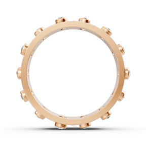 Birgie 14K Rosegold Diamant Zickzack Ring - Moderner Schwung