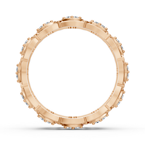 Birgie 14K Rosegold Diamant Eternity Ring -  Zeitlose Marquise Eleganz