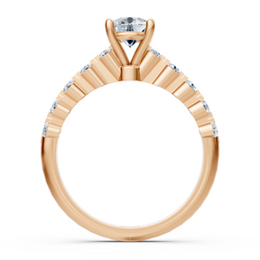 Klassischer Roségold Solitär Diamantring