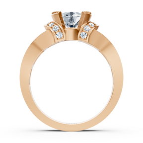 rose gold diamond ring