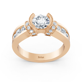 rose gold diamond ring