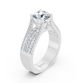 Eternity & Pavé Diamantring Weißgold