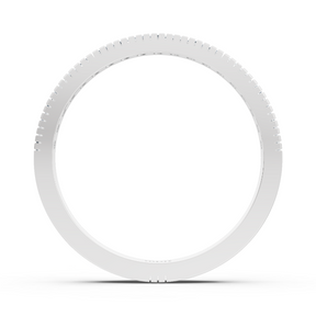 14 Karat Weissgold Prinzessschliff Diamant Jahrestagsring