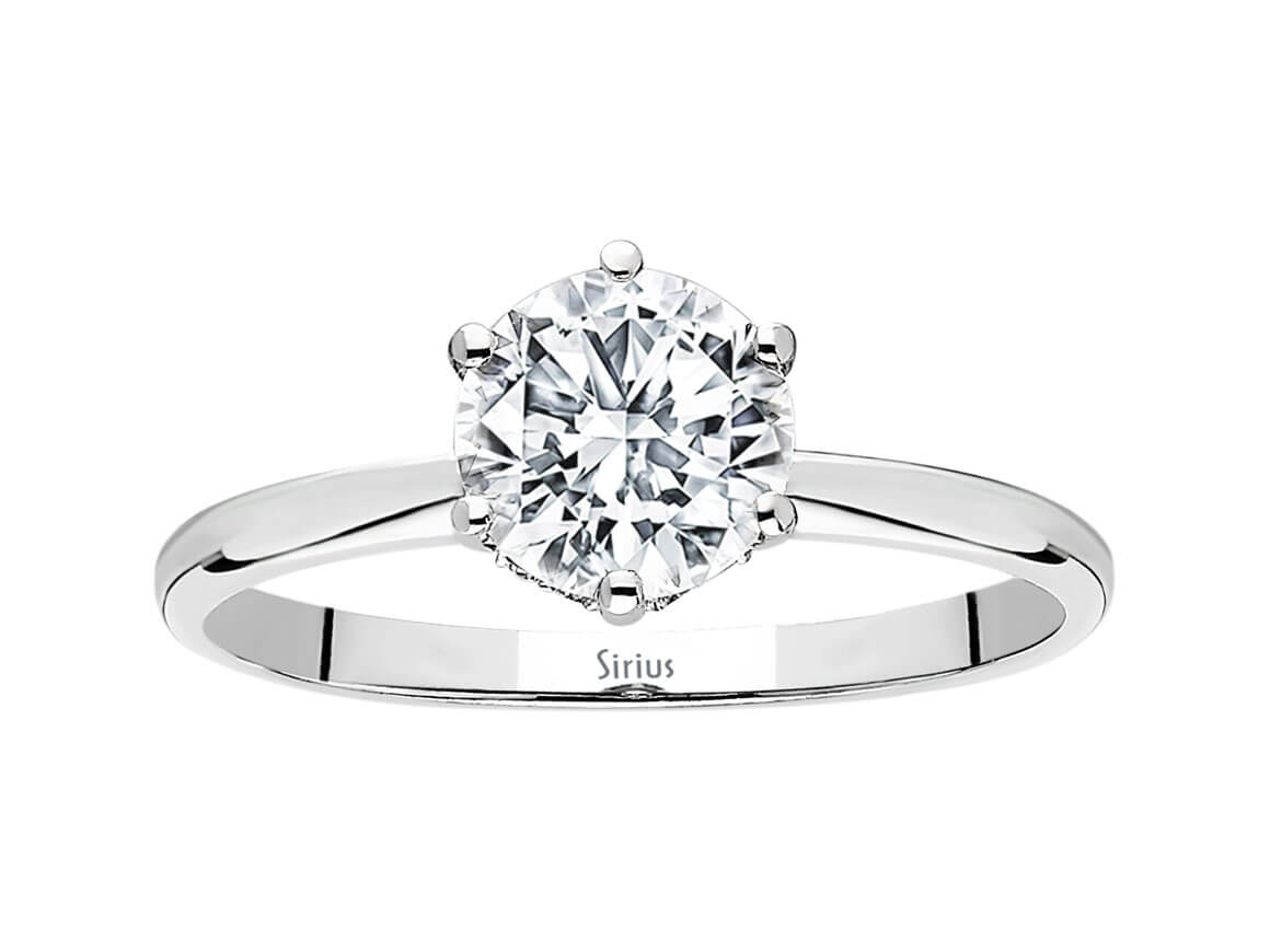 Birgie 0.97 Karat Diamant Solitär Ring 14 Karat Gold