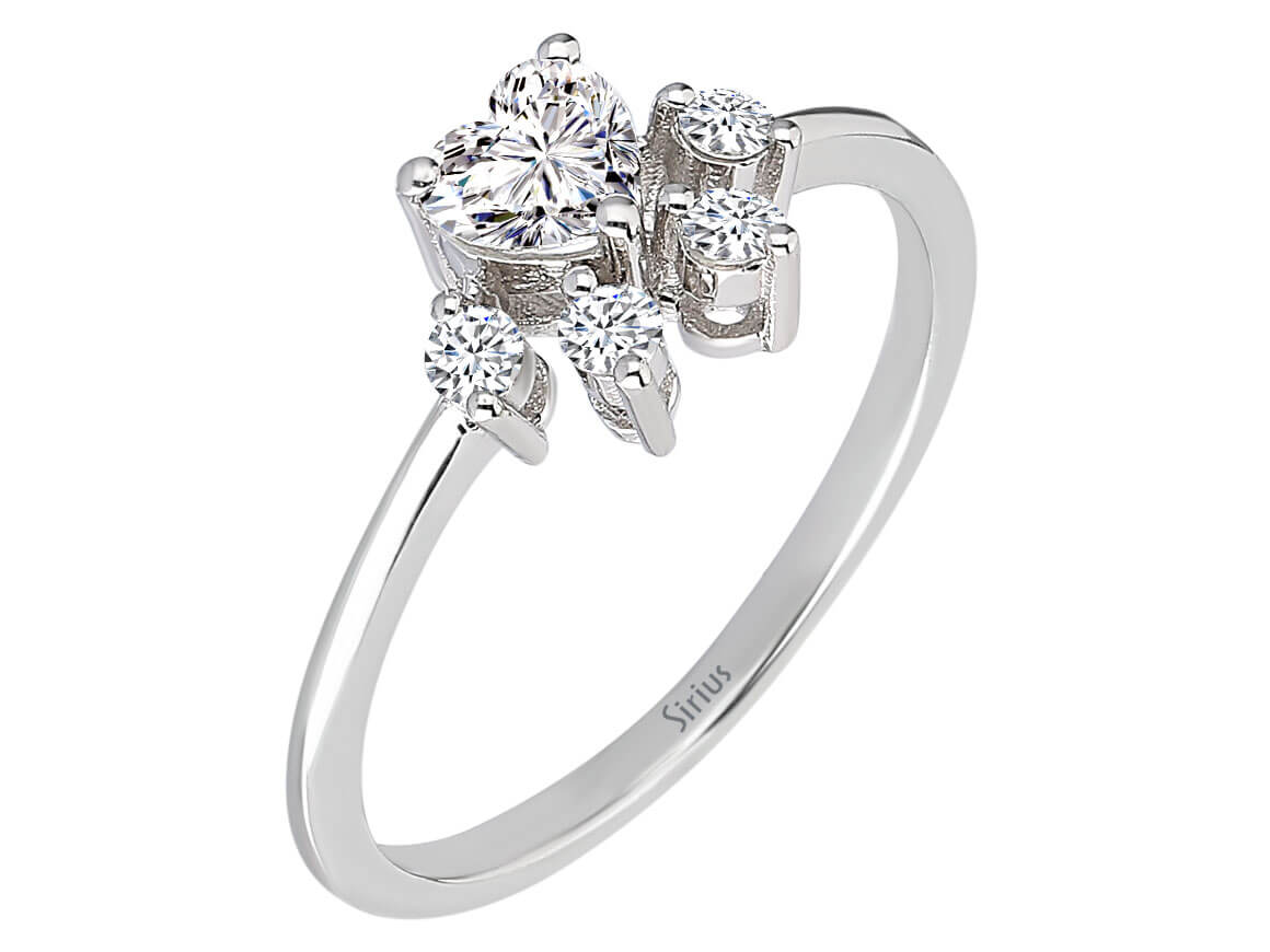 Birgie 0.38 Karat Diamant Katzenpfote Ring 14 Karat Gold