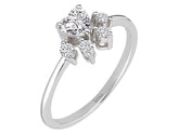 Birgie 0.38 Karat Diamant Katzenpfote Ring 14 Karat Gold