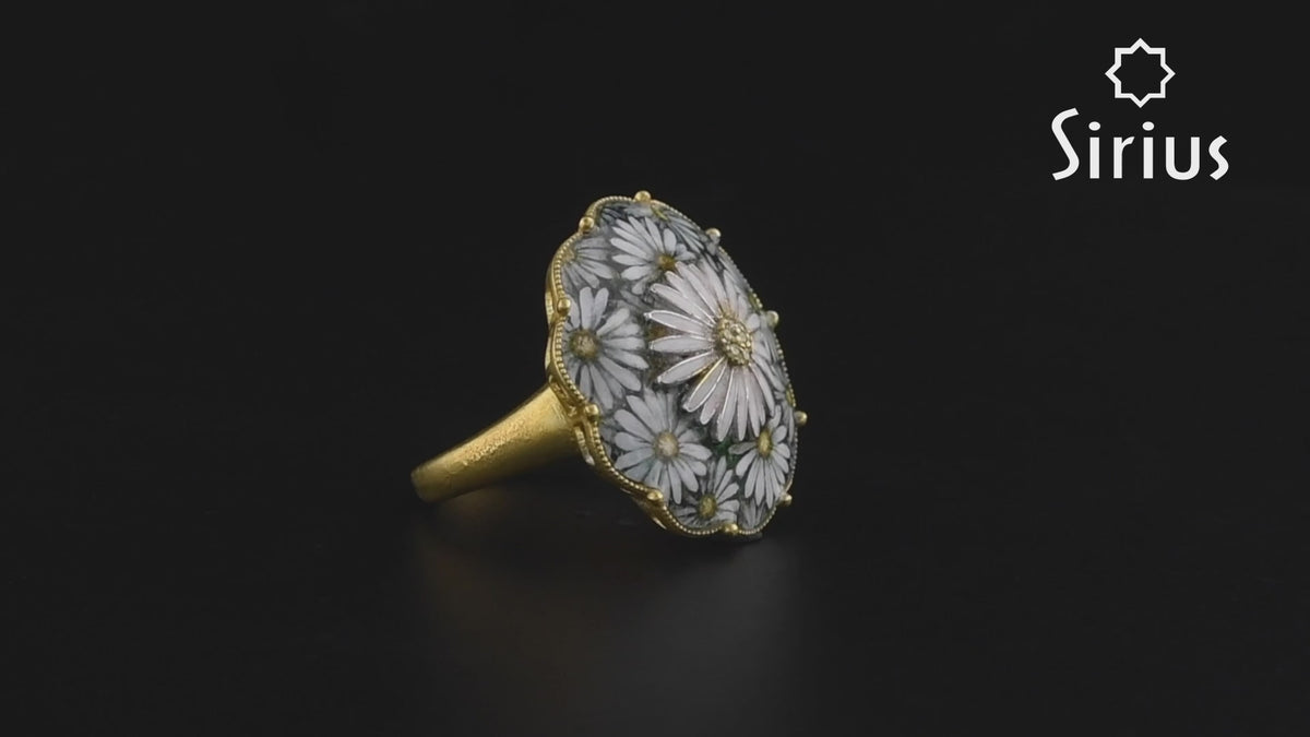 Ring mit Margeriten