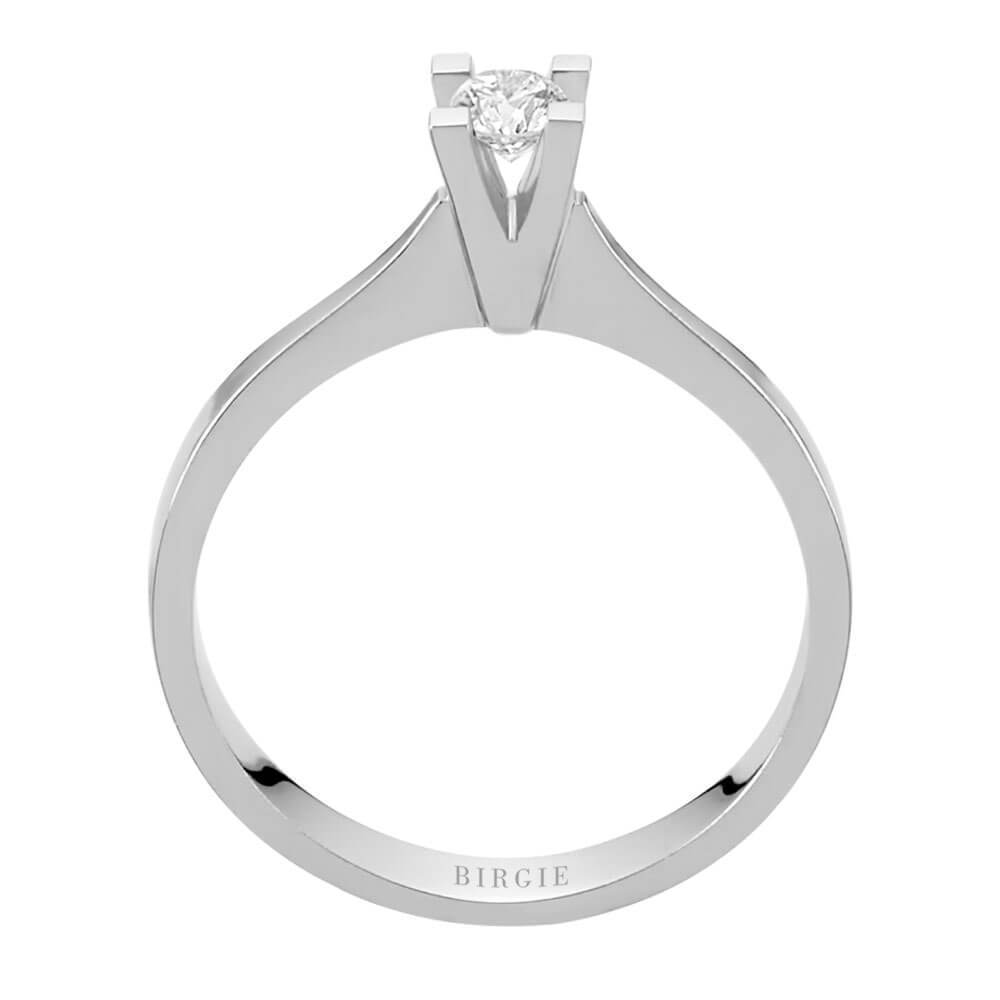 Bague solitaire diamant 0,19 carat