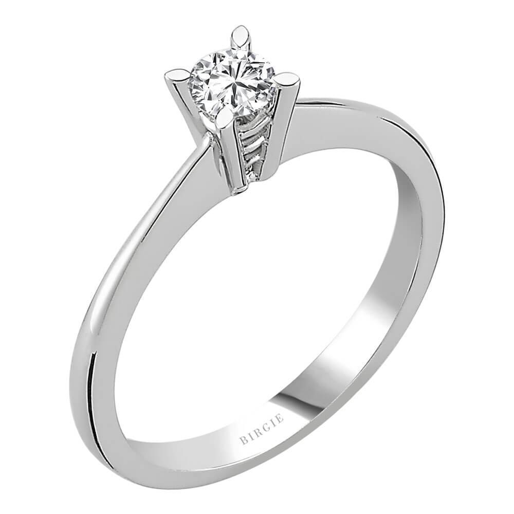 Bague solitaire diamant 0,20 carat