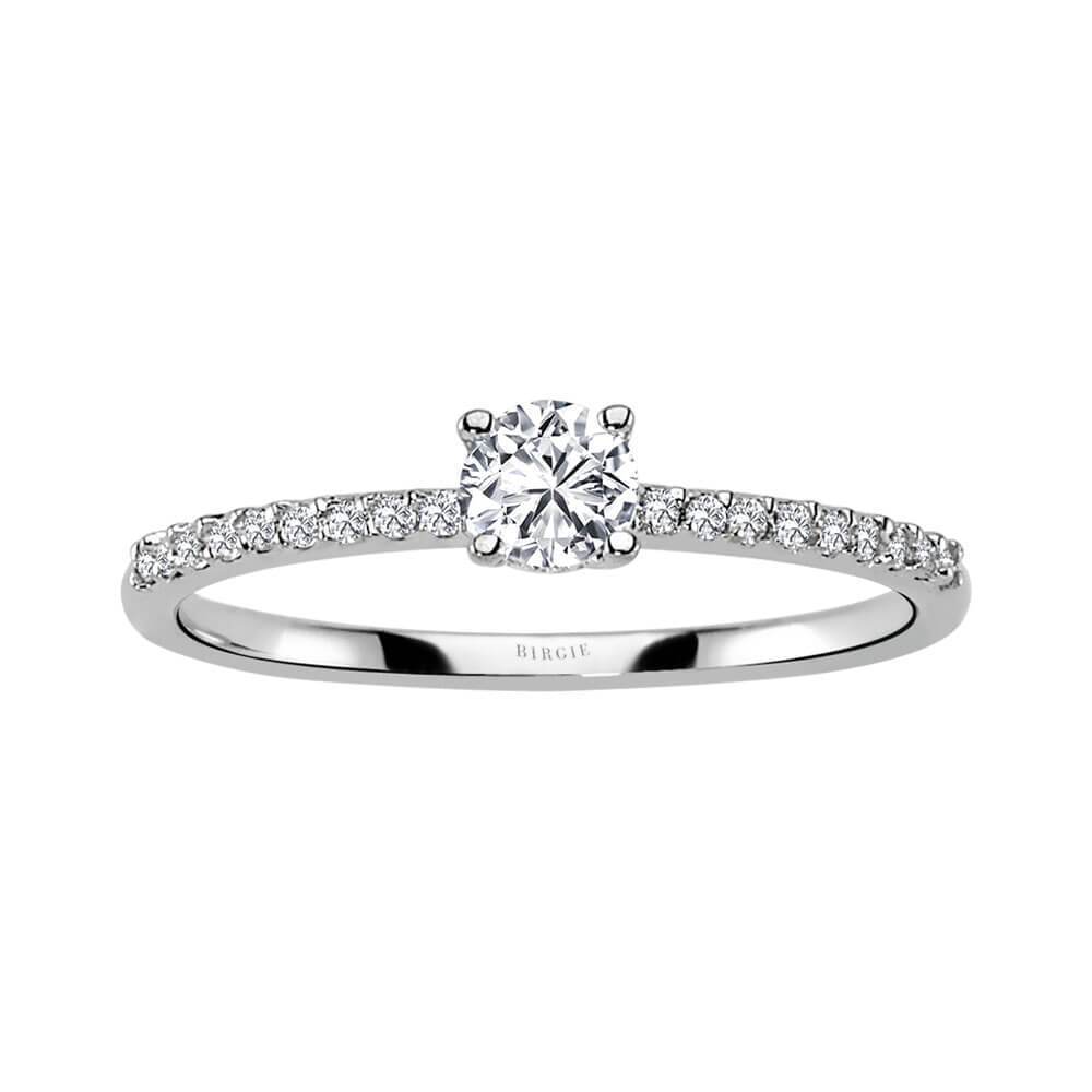 Bague solitaire diamant 0,23 carat