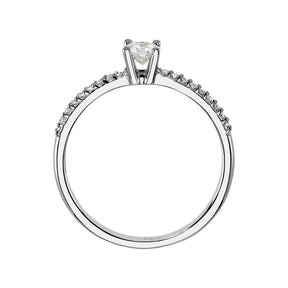 Bague solitaire diamant 0,23 carat