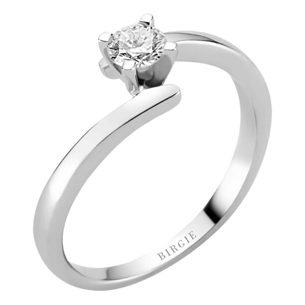 Bague solitaire diamant 0,24 carat