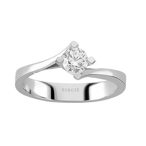 Bague solitaire diamant 0,46 carat