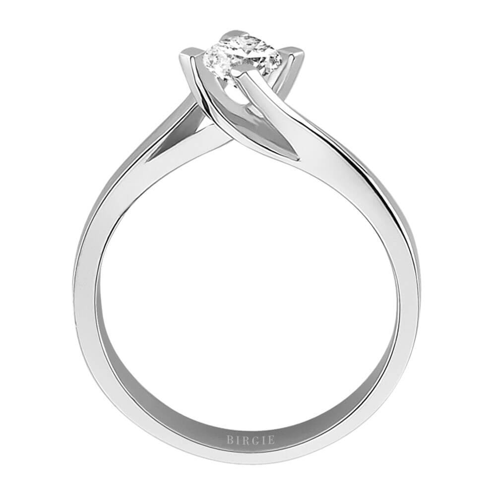 Bague solitaire diamant 0,46 carat