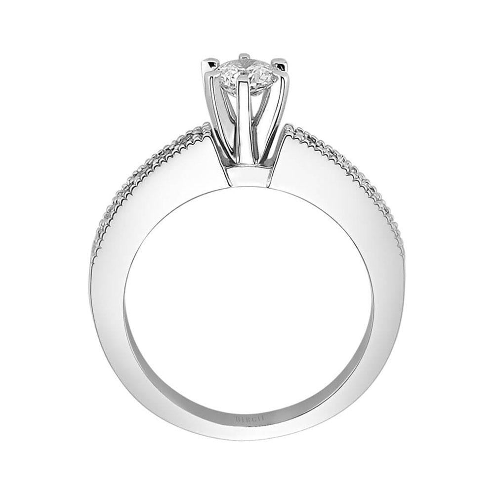 0.47 Carat Diamond Halo Engagement Ring