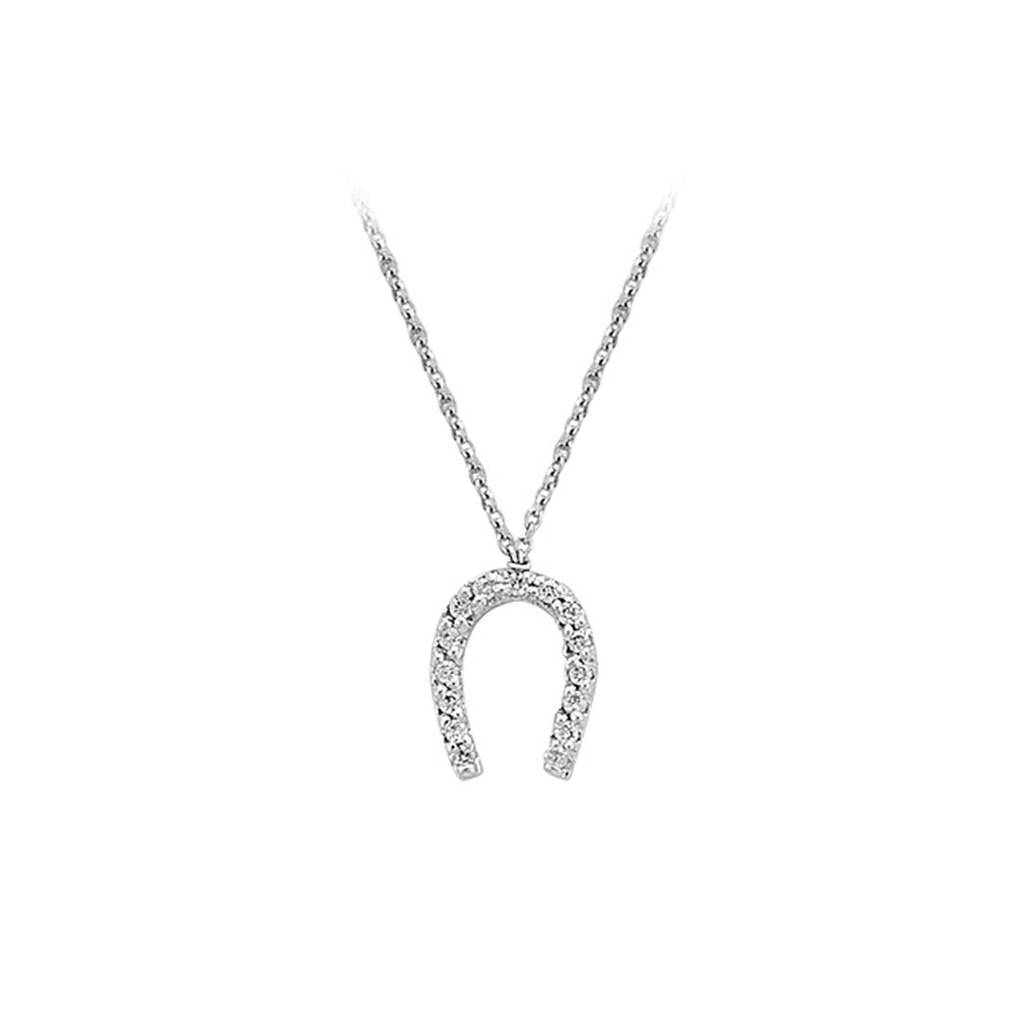 Diamant Hufeisen Collier