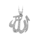 Diamant "Allah" Schriftlich Collier