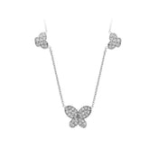 Diamant Schmetterlinge Collier