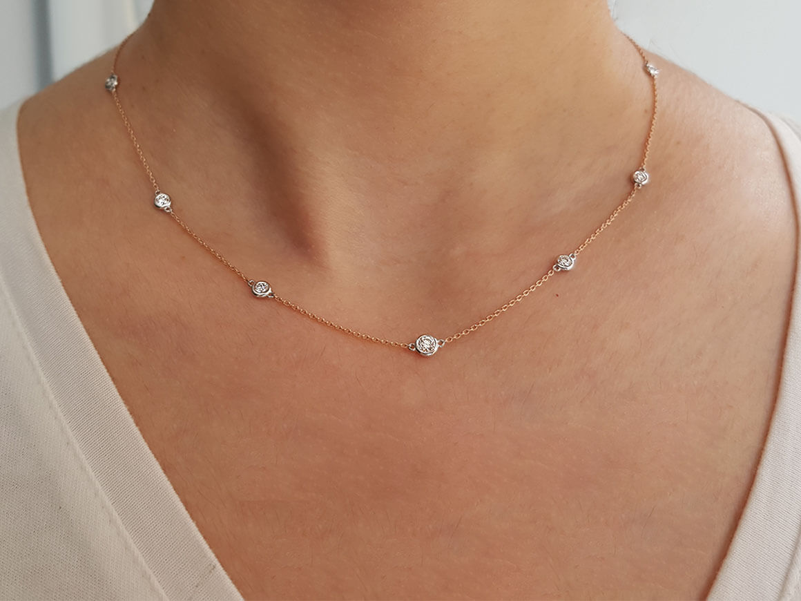 Diamantkette Collier