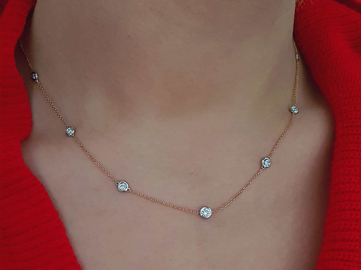 Diamantkette Collier