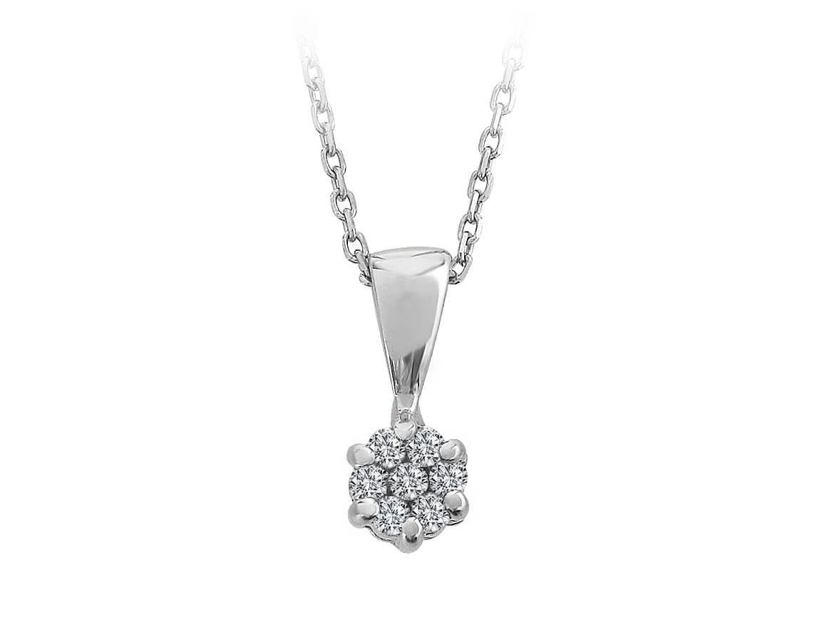 Insgesamt 0,07 Carat Diamant Collier