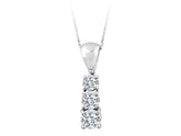 0.92 Carat Trilogie Diamant Collier