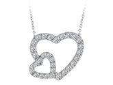 Doppel Herzen Diamant Collier