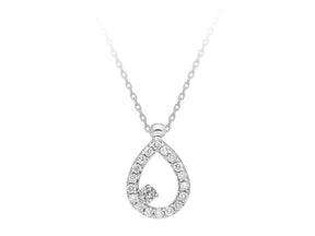 Diamond Tropfen Collier