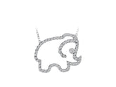 Diamant Elefant Collier